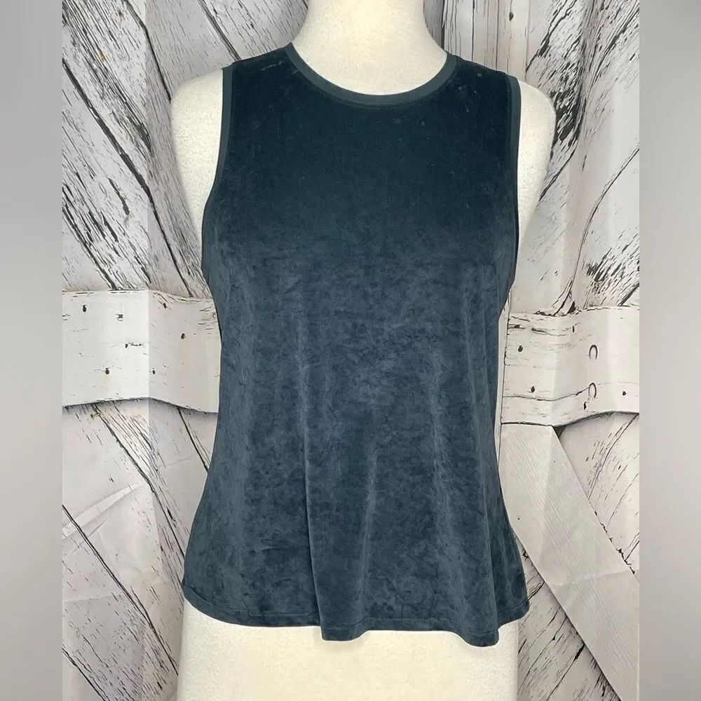 James Perse Sleeveless Velvet Top S
